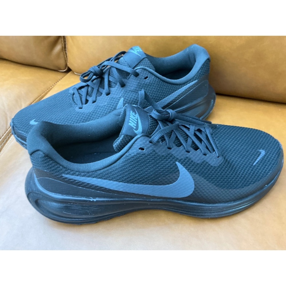 Nike Revolution 7 Running Shoes Womens 12 Black Excellent Triple Black - Picture 6 of 9